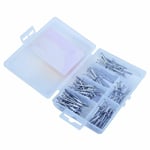 100x Assorted Sized Rivets Hand Air Pop Blind Blind Head Steel Shank Aluminium