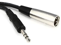 Hosa STX-105M Câble TRS vers XLR3H Noir