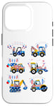 iPhone 16 Pro Happy 4th Of July Crane Truck Construction Toddler Kids Boys Case