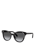 Swarovski 0SK6031 Oval Sunglasses, Black