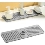 Gris).Tapis de Disque de Drain de Robinet résistant aux éclaboussures, Tapis de Robinet pour évier de Cuisine, 2024 Nouveau Tapis de Disque de Drain