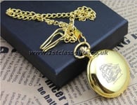 POCKET WATCH SAILING SHIP LOGO PWG8 GOLD CAN BE PERSONALISED ENGRAVED FREE