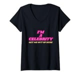 Womens I'm a celebrity V-Neck T-Shirt