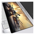 ITBT World of Warships 700x300mm Tapis de Souris XL Multifonction Gaming Mousepad XL Grand sous Main, Anime Souris 3mm Bureau Anti-Glissant Surface Texturée pour Ordinateur,F