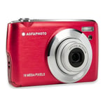 AgfaPhoto Realishot DC8200 Compact Camera in Red With 16GB SD Card and Case