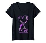 Womens I Will Remember For You Alzeimers Awareness Dementia V-Neck T-Shirt