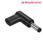 USB C PD till power Universal 5/9/12V Typ C till likström J 5V-5.5x2.1