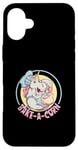 Coque pour iPhone 16 Plus Cartoon Licorne en train de faire de la pâtisserie