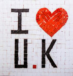 Trois petits points- Kit Mosaique Complet-I Love UK-GEANT+, 6192459601205, Universel