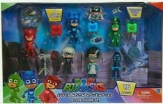 PJ MASKS SUPER MOON ADVENTURE DELUXE FIGURES,15 PIECES