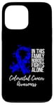 iPhone 13 Pro Max Family Support Dark Blue Ribbon Colorectal Cancer Awareness Case