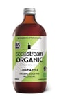 SodaStream Flavours Organic Apple Drink Mix, Fizzy Drink Maker Concentrate, Aspartame Free SodaStream Syrup, Vegan Appleade Sparkling Water Flavouring, Low Sugar Fizzy Apple - 1x 500ml Bottle