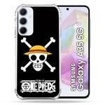 Cokitec Coque Renforcée pour Samsung Galaxy A35 5G Manga One Piece Tete de Mort