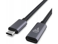 Usb-C Extension 20V 5A Braided Black 1M