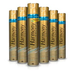 6x Harmony Gold Firm Hold & Shine Argan Oil Hair Spray 400ml