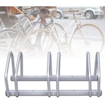 Râtelier pour 2/3/4/5/6 vélos Vélos Range Vélo au Sol ou Mural Porte-vélos en Métal Antirouille(3 vélos) - Tolletour