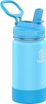 Takeya Kids Actives Straw Insulated Bottle 414ml Sail Blue, 414ml