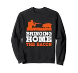 Vintage Hog Hunting Bringing Home The Bacon Sweatshirt