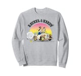 Laurel & Hardy Comic Book Driving Car Sweatshirt