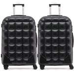 Flight Knight Bubble Suitcase Ryanair easyJet Jet2 Approved 8 Wheel Hardcase Suitcases Cabin or Medium & Large Check-in Sizes