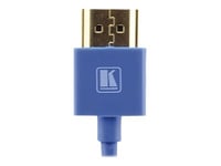 Kramer C-Hm/Hm/Pico Series C-Hm/Hm/Pico/Bl-6 - Hdmi-Kabel Med Ethernet - Hdmi Hann Til Hdmi Hann - 1.8 M - Blå - 4K-Støtte