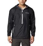 Columbia Men's Flash Challenger Anorak Lightweight Windbreaker Jacket, Black, Size XL