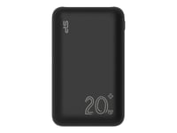 Silicon Power Qs58 - Banque D'alimentation - 20000 Mah - 77 Wh - 20 Watt - 3 A - Pd, Qc 3.0 - 3 Connecteurs De Sortie (2 X Usb, 24 Pin Usb-C) - Noir