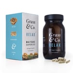 Grass & Co. RELAX MAITAKE Mushrooms with Ashwagandha + Magnesium, 60 Vegan Capsules