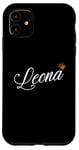 Coque pour iPhone 11 Leona Custom Name - Leona for Women Kids Toddlers