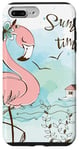 iPhone 7 Plus/8 Plus Pink Flamingo Summer Vibes Beach Summer Vacation Sea Tower Case