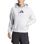 adidas Unisex All-Gym Category Pump Cover Hoodie, light grey heather, XL