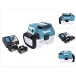 Dvc 750 lrf Aspirateur Souffleur sans fil lxt 67mbar 7,5l 18V Brushless + 2x Batteries 3,0Ah + Chargeur - Makita