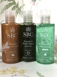 SBC Aloe Vera Water Mint Skincare Gel Propolis Body Wash & Shampoo 3 x 100ml