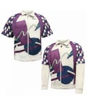 Diadora 90s Jim Courier Mens White/Purple Track Jacket - Multicolour - Size Medium