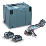 GA022GM201 Mini meuleuse d'angle bl 40Vmax 4.0 Ah xgt 115 mm aws (2 batteries et chargeur) - Makita