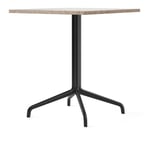 Audo Copenhagen - Harbour Column Dining Table 4-star - Black/Sand - 70x60 cm - Spisebord - Norm Architects - Beige,Svart - Metall/Stein