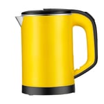 SBDLXY Electric Kettle–0.6L Capacity With Fast Boiling LED Indicator, 600W With 360° Cordless Pirouette Base 304 Stainless Steel Finish Auto Shut Off & Overheating Protection,Yellow