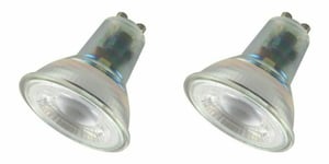 2 x Crompton 6119 LED GU10 Bulbs Cool White 5 Watt 4000K Dimmable 390lm 6119