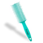 Brosse Pro Curly - Brosse anti-traction pour cheveux bouclés/rebelles - Brosse à cheveux avec pointes souples et nano texturées - Prévient la casse des cheveux - Couleur Tiffanys Casalfe