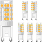 G9 LED-lampa 5W (5st) Motsvarar 40 Watt Halogen G9 500Lm 3000K Varmvitt ljus 220V Flimmerfritt Ej dimbar C X124