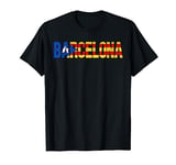 Barcelona T-Shirt Catalonian Estelada Flag Tourist Fan Tee T-Shirt