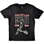 Bob Dylan Unisex Vuxen Carnegie Hall ´63 Bomull T-shirt M Svart Black M