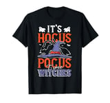 Halloween It's Hocus Pocus Time Witches Girls Ladies Women T-Shirt