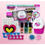 Nagellackset för barn, Peel-Off Nagellack, Makeup Set Kreativa Spel för Flickor, Kreativ Hobby Manikyr Set för Barn, Leksakspresent