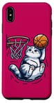 Coque pour iPhone XS Max Belle idée cadeau design drôle chat qui fait du basketball