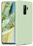 Compatible Avec Les Coque Samsung Galaxy S9 Plus Ultra Fine Liquide Silicone Gel Original Housse Etui Protecteur D'écran Anti Rayures Anti Choc Coquille Vert