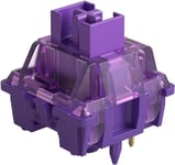 Akko V3 Pro Commutateur de Clavier Violet Lavande avec Tige Anti-poussière pour Clavier de Jeu mécanique, commutateurs tactiles à 5 Broches (45 pièces)