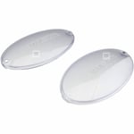 AEG John Lewis Cooker Hood Extractor Fan Bulb Lamp Light Oval Lens Covers x 2