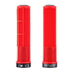 DMR DeathGrip 2 Non Flange Lock-On Grips - Red / Thick