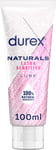 Durex Naturals Extra Sensitive Lube Water Based 100Ml